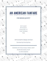AN AMERICAN FANFARE FOR BRASS QUINTET cover